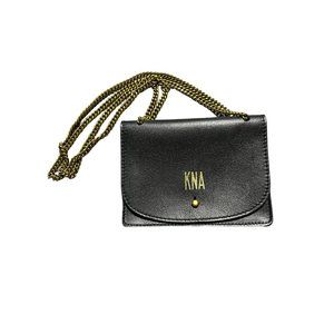 New Madewell The Chain Crossbody Bag Black G8082 KNA Monogrammed purse